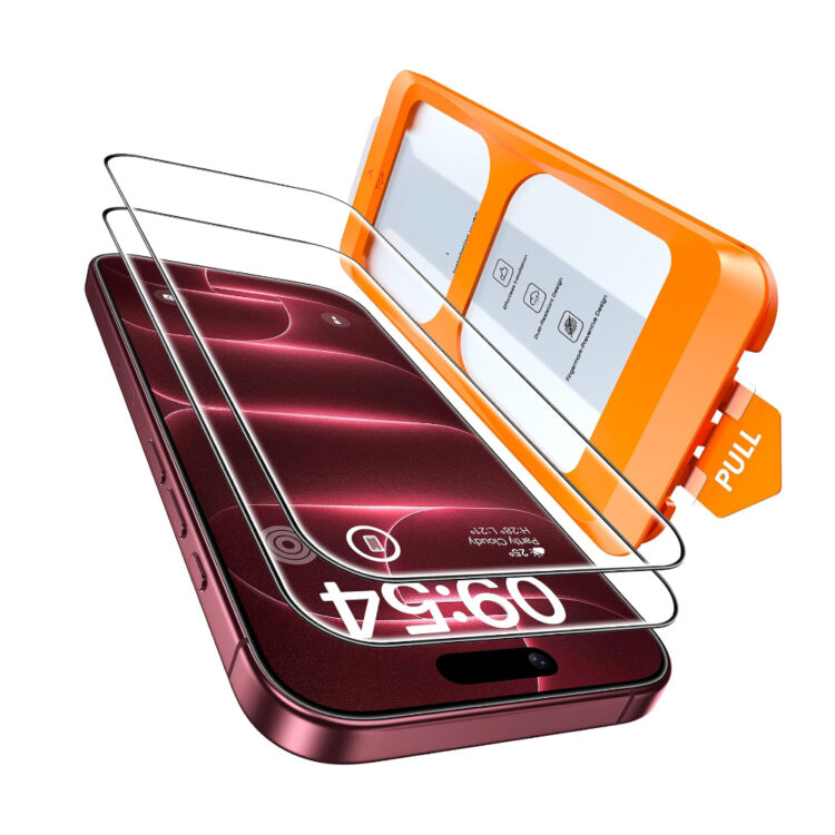 iPhone 18 Pro Panzerglas mit Montagerahmen – 2er Set