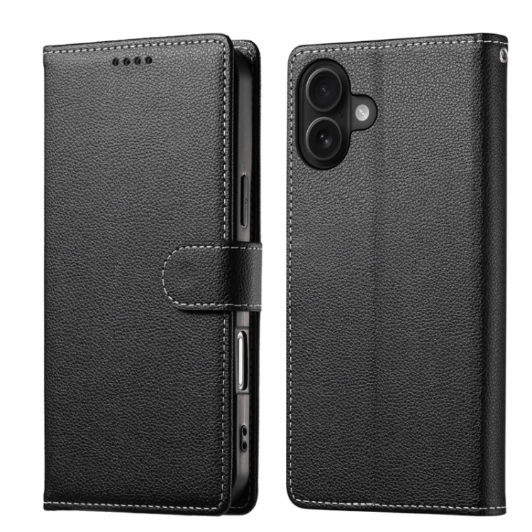 iPhone 17 Flip Wallet Cover Echtleder