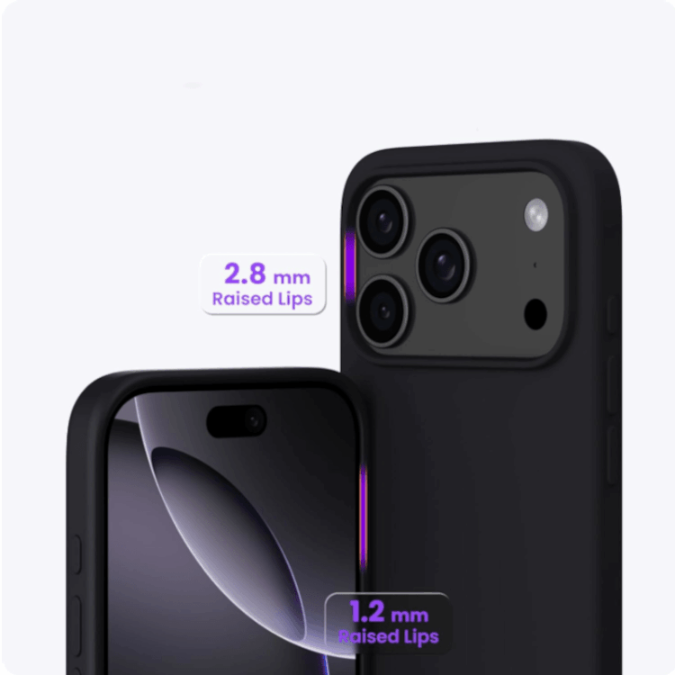 iPhone 17 Pro Silikon Case Hülle - Schwarz